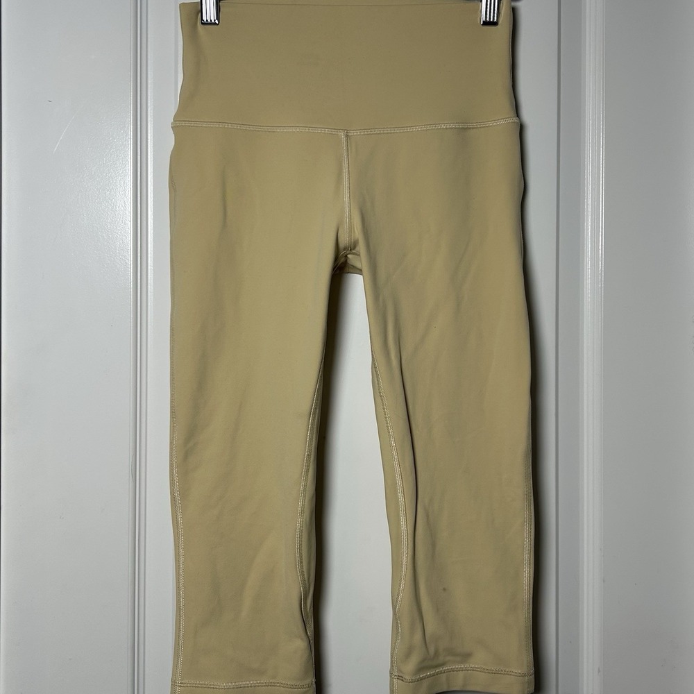 Lululemon Butter Yellow Buttery Soft Align High Rise Crop 17" Yoga Tights